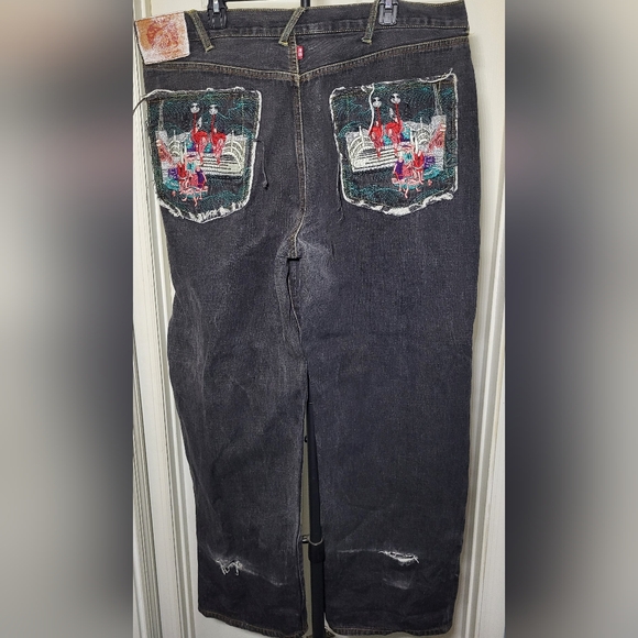 martin ksohoh red monkey Other - RMC Red Monkey Company Embroidered Jeans Martin Ksohoh Size 42 Statement Denim